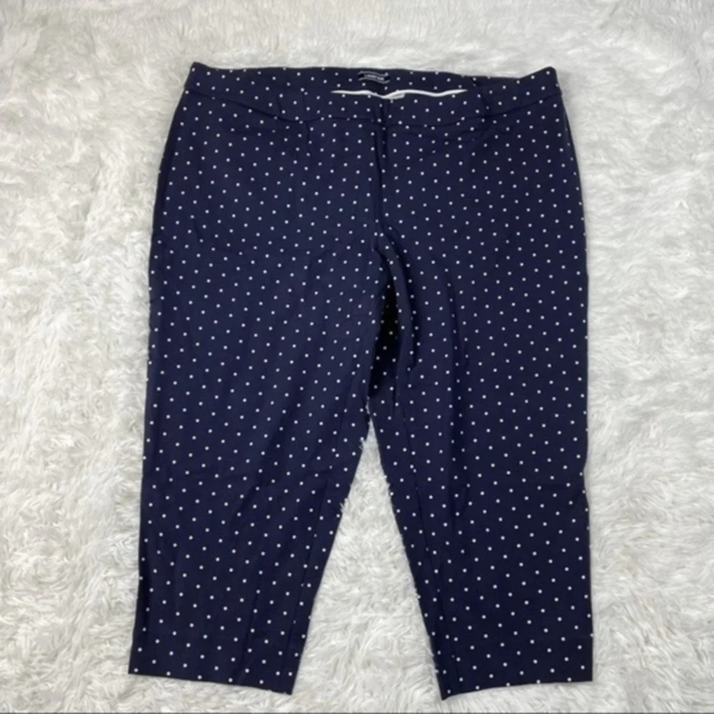 New Lands End Pull On Pencil Crop Pants Bi Stretch